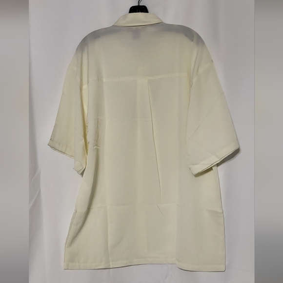 L.A.Beat Men's Light Yellow NWT Short Sleeve Dress/Button Up Shirt Size 2XL - Picture 6 of 6